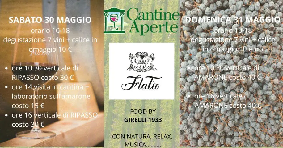 Locandina Cantine Aperte Flatio Wine Valpolicella